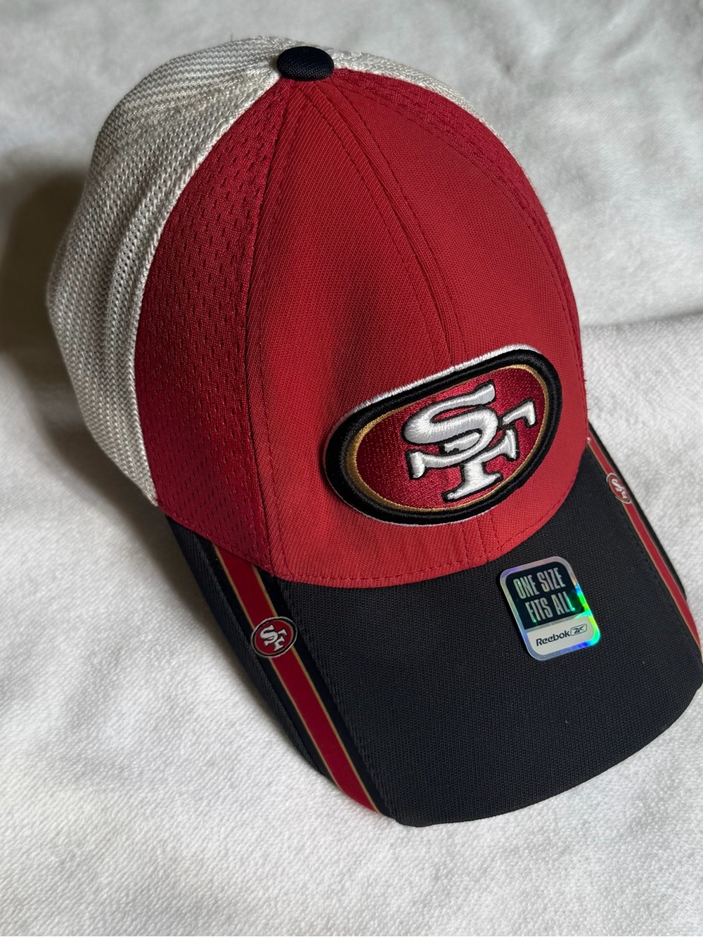 NFL San Francisco 49ers Logo fitted Hat mesh back